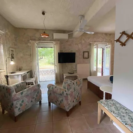 Stone House In With Garden