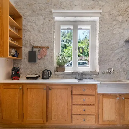 Stone House In With Garden *